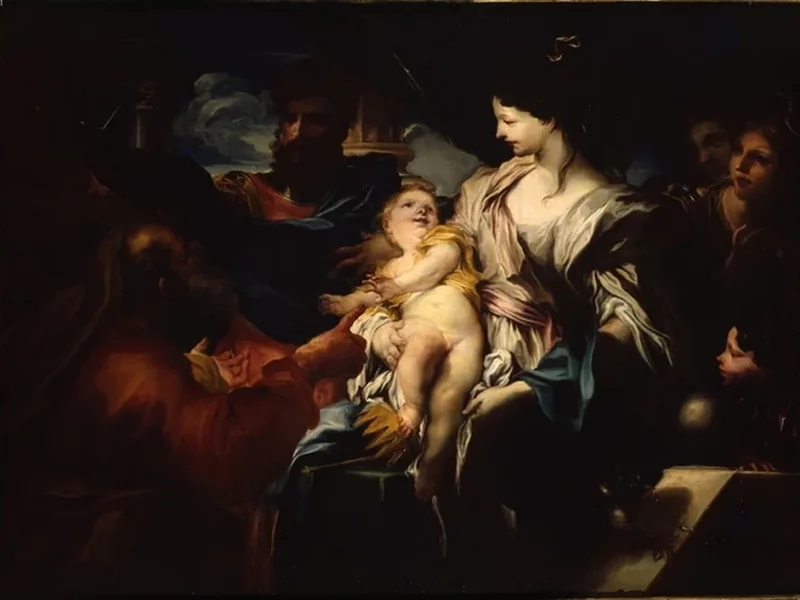 1647-Gregorio De Ferrari - Mosè fanciullo calpesta la corona del faraone - Collezione D'Arte Della Banca Carige